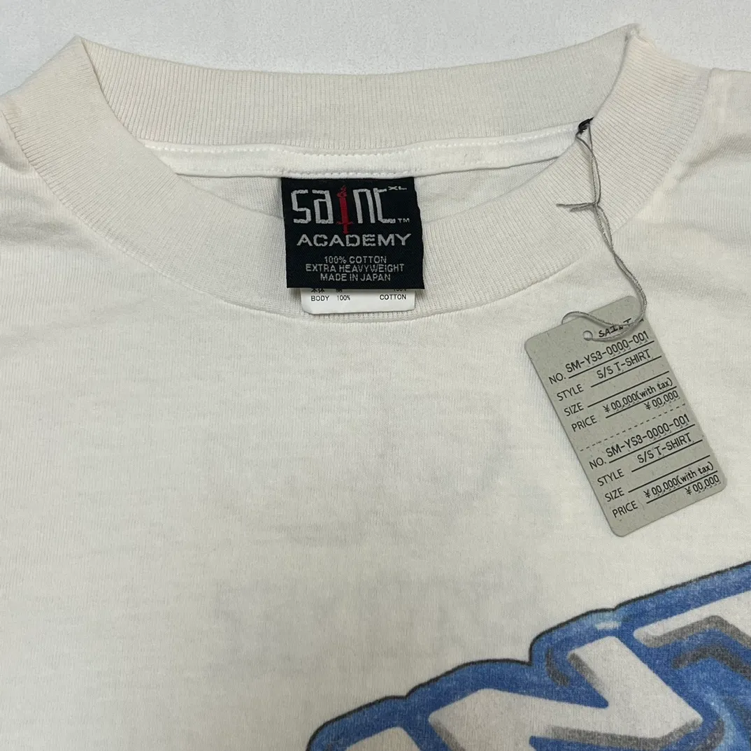 SAINT Mxxxxxx HEART COOKIES L/S TEE/WHT Love Oreo printed long sleeves Off-white S-XL Customized co-branded main mark/wash mark Correct version Ready-made garments washed and distressed VINTAGE feeling Top-notch printing technology Perfect restoration
